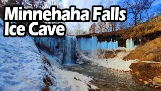 Minnehaha Falls Ice Cave | Most Beautiful Waterfall in US 