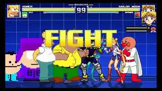 Mugen Team Adult vs Team Anime