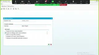 Create Custom Transaction Codes in ABAP