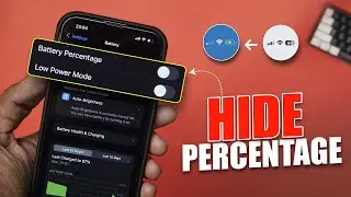 How to Hide Battery Percentage on iPhone | Turn Off Battery Percentage on iPhone