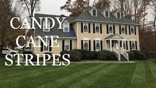 CANDY CANE LAWN STRIPES // Traditional Christmas Decorations