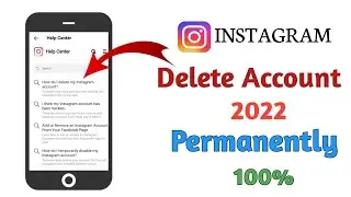 How To Delete Instagram Account | Instagram Account Delete Kaise Kare Permanently 2022