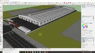 Building an Industrial Building Using Sketchup | Factory Design With Sketchup | Sketchup Tutorial...