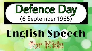 Defence Day Speech || 6 September Speech || Yom e Difa Speech || Defence Day Speech in English ||