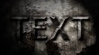 How To Make Grunge Metallic Text Effect with Background | Photoshop cs6