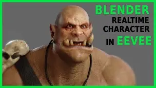 Orc Character in Blender EEVEE - cursos de 3d: www.digital-characters.com