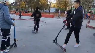Трюки на самокате, которые вы ещё не видели. Самые популярные трюки. ЛЮТЕЙШИЙ ТЕХНО ТРЮК #shorts