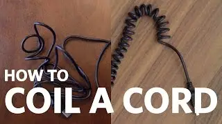 How to Coil a Cable with a Hair Dryer