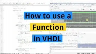 How to use a Function in VHDL