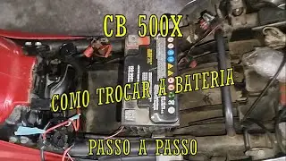 CB 500X - HOW TO CHANGE THE BATTERY #cb500x #honda #battery #motorcycle #maintenance