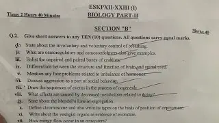 Bise Malakand 12th Class Annual Exam Paper 2023