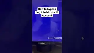 How to bypass sign into Microsoft account 