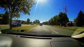 Squirrel Runs Between Tires Of Moving Car