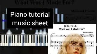 Billie Eilish   What Was I Made For Piano Tutorial with Sheet Music by Michael Piano спонсори