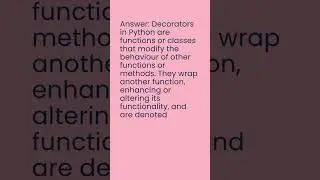 Python Interview Questions #16