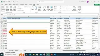How to highlight or identify or remove duplicates in Microsoft Excel
