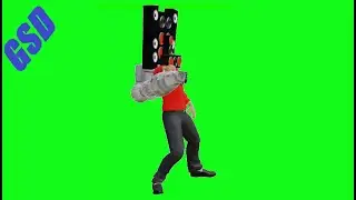 Speaker Man Skibidi Toilet Green Screens