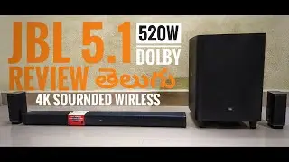 JBL5.1 SOUNDBAR review Telugu 4K Dolby DTS WIRLESS|#JBL5.1#HOMETHEATER#DOLBY#SOUNDBAR#unboxing