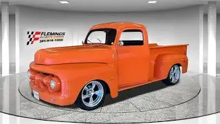 1951 Ford F100 Pro Touring Pickup Truck Start Up, Test Drive and Walk Around