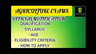 Agriculture insurance information 2021 || Government exams notifications 2021