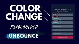 unbounce: How to Change the Color Of Placeholder