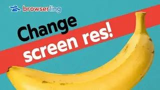 Change screen resolution