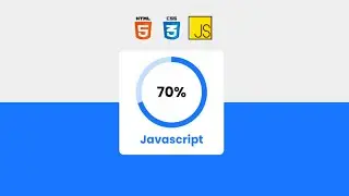 How To Make Circular Progress Bar Using HTML CSS JavaScript