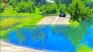 giant cars vs deep water crash