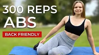 300 Reps Intense ABS Workout | Back Friendly, No Equipment