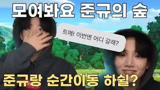 (트레저 준규) 현실판 동물의 숲. 준규랑 바다가고 비 맞고 숲속 가고 공룡을 만날 수 있답니다/준규 컴퓨터 타자 667타의 남자/준규야 밥 먹어요