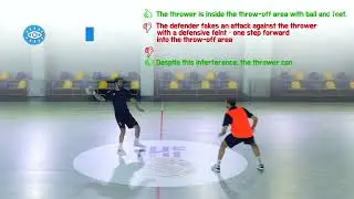 IHF Rule Interpretation | Direct Execution of the Throw-off (1-1)