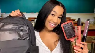 ASMR The Girl Behind You In Class Thinks School Is A Beauty Salon 📚💆‍♀️ ASMR Hair Play