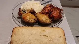 Cooking:  Baked Chicken & Homemade Mashed Potatoes + Banana Bread  #live #bakedchicken #bananabread