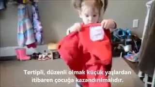 Kendi işini yapmayı öğrenen çocuk