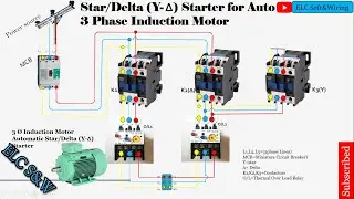 Star/Delta (Y- Δ) Starter for Auto 3 Phase Induction Motor #Short