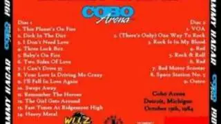 Sammy Hagar live, 1984 Cobo Arena, FM Radio Broadcast Full Show