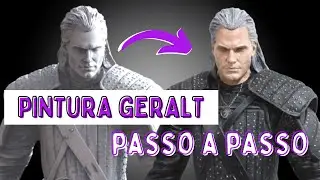 Pintura Geralt - The Witcher (Série) - Impressão 3D - Dicas e Processo de Pintura