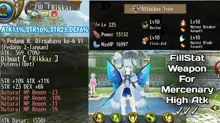 FillStat Weapon For Mercenary - ATK11%,STR10%,STR23,DEX6%