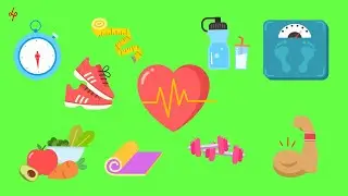 ready for gym | workout tym | exercise | green screen animation