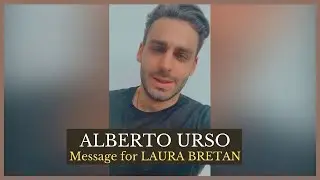 Alberto Urso - ”Can't wait to perform with you on stage real soon
