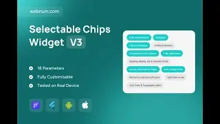 FlutterFlow Selectable Chips Widget - Tags 🏷️ Filters 🔍 Categories 🔠 