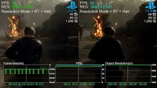 Resident Evil 4 - PS5 PRO x PS5 - Small Performance test