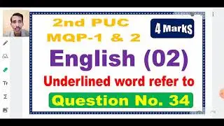34 Underline Word Refer To