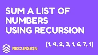 Summation of a list of numbers using recursion in Python