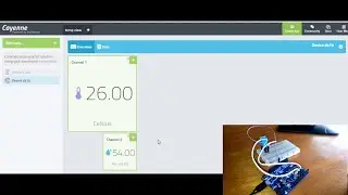 ESP8266 with DHT11 sending Temperature and Humidity to cayenne Dashboard