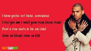 Chris Brown - Bombs Away LYRIC VIDEO]