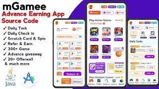 Earning app source code | new earning app source code android studio | earning app with admin panel