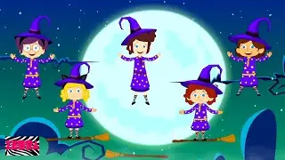 Five Wicked Witches | Witches Song For Kids | Halloween Songs For Children | Kids Tv
