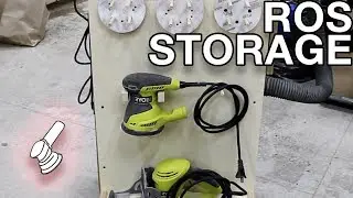 ROS sander storage
