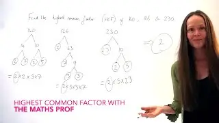 The Maths Prof: Highest Common Factor (HCF) / Greatest Common Factor (GCF) of 140, 126 & 230